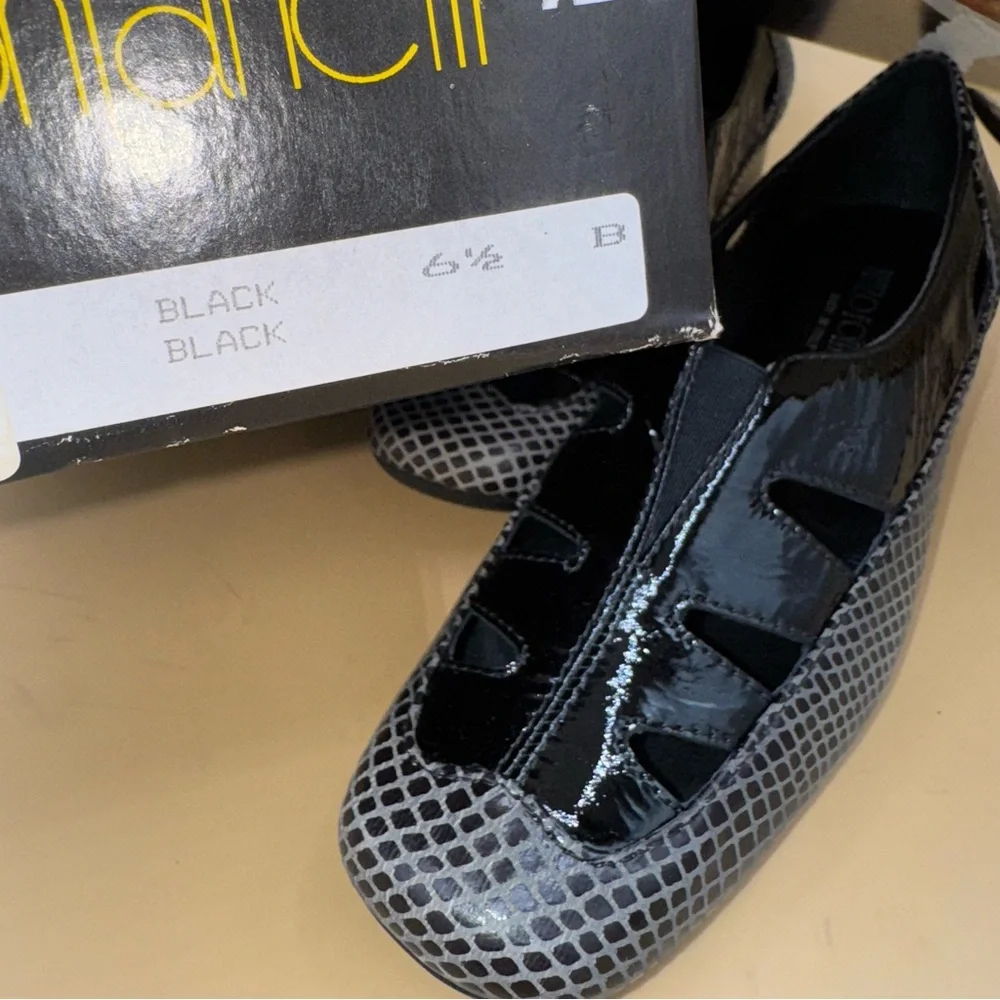 NIB Renzo Fontanelli Ponte Pump, Black, Women’s Size 6.5‎